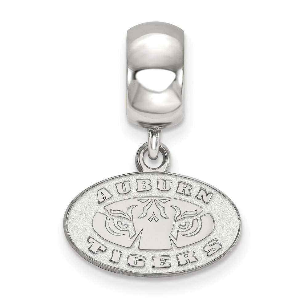 Alternate view of the Sterling Silver Auburn University XS Dangle Bead Charm by The Black Bow Jewelry Co.