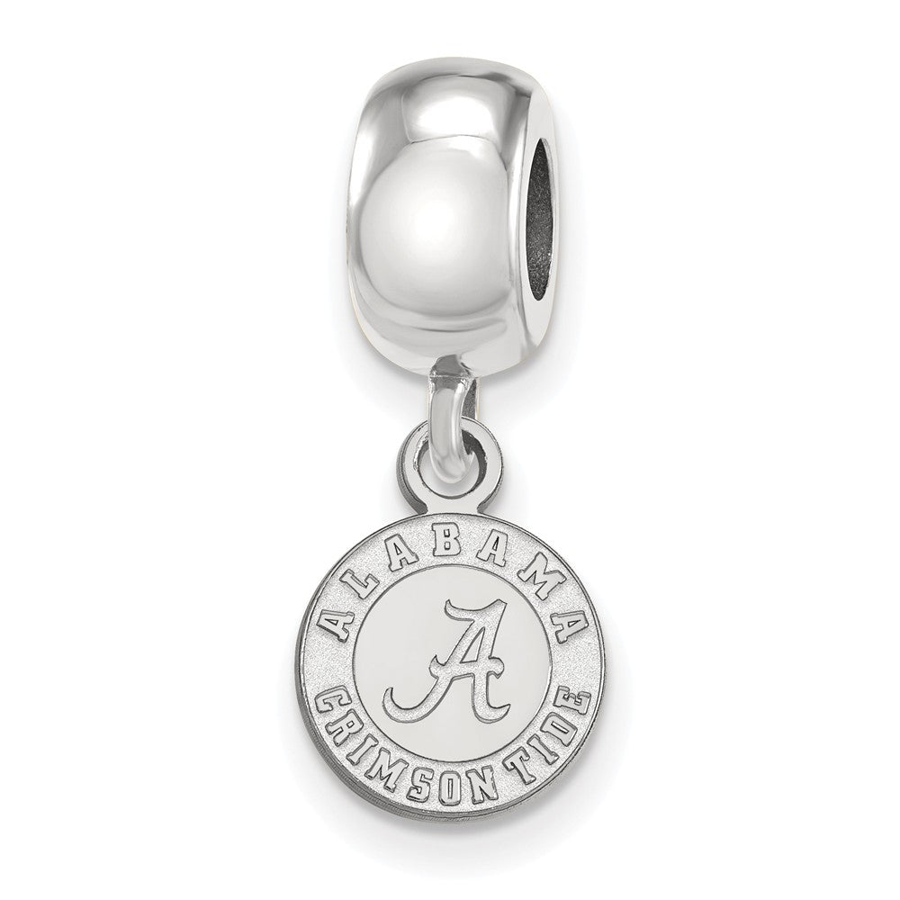 Sterling Silver University of Alabama XS Dangle Bead Charm, Item B14188 by The Black Bow Jewelry Co.