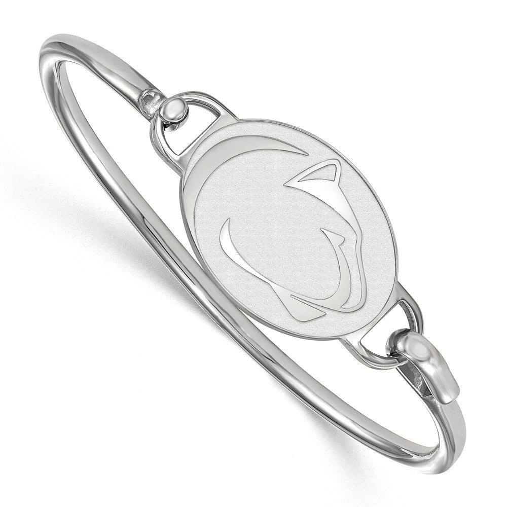 Sterling Silver Penn State University Bangle, 7 Inch, Item B14390 by The Black Bow Jewelry Co.
