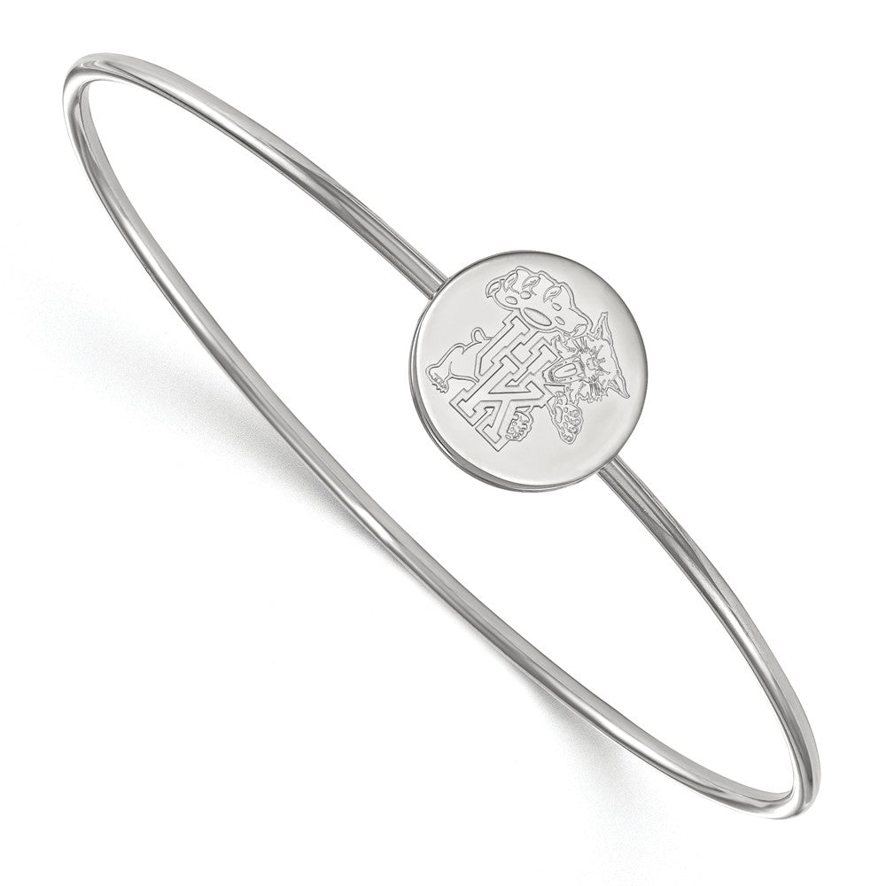 Sterling Silver University of Kentucky Slip On Bangle, 7 Inch, Item B14412 by The Black Bow Jewelry Co.