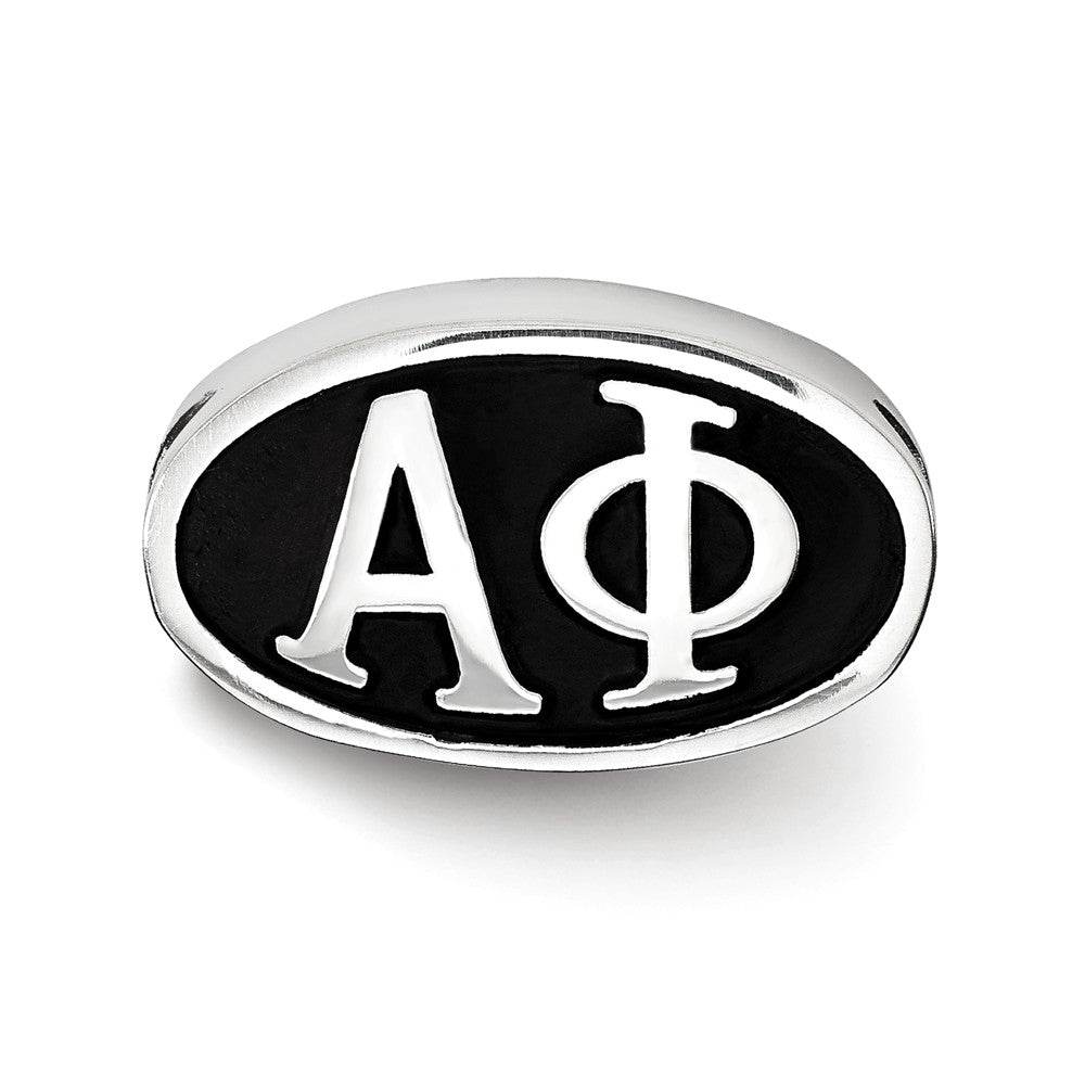 Alternate view of the Sterling Silver Alpha Phi Letters Bead Charm by The Black Bow Jewelry Co.