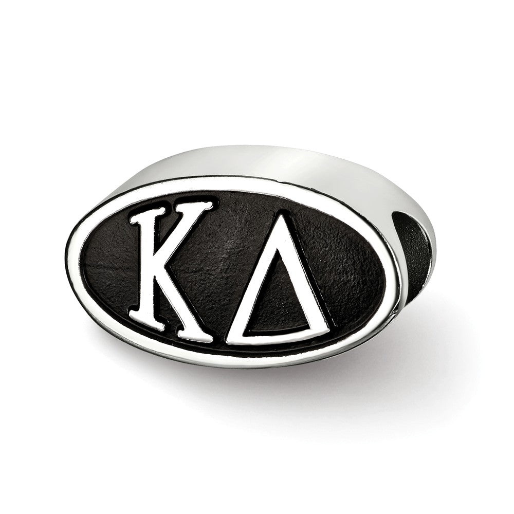 Sterling Silver Kappa Delta Letters Bead Charm, Item B14757 by The Black Bow Jewelry Co.