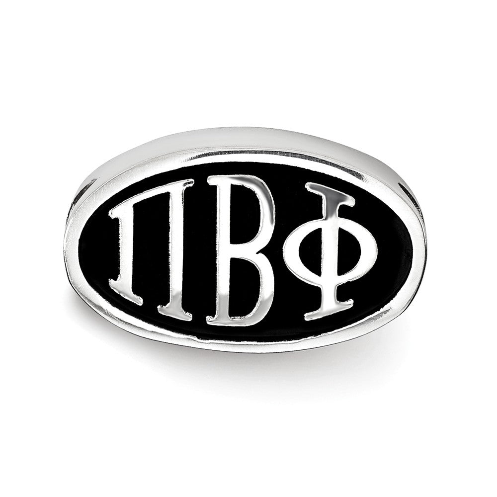 Alternate view of the Sterling Silver Pi Beta Phi Letters Bead Charm by The Black Bow Jewelry Co.