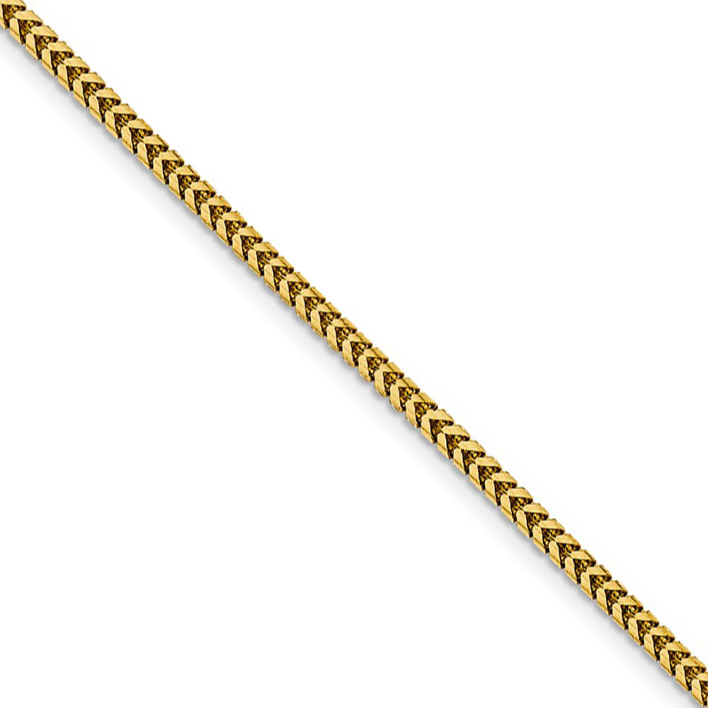 3.7mm 14k Yellow Gold Solid Franco Chain Bracelet, Item B15586 by The Black Bow Jewelry Co.