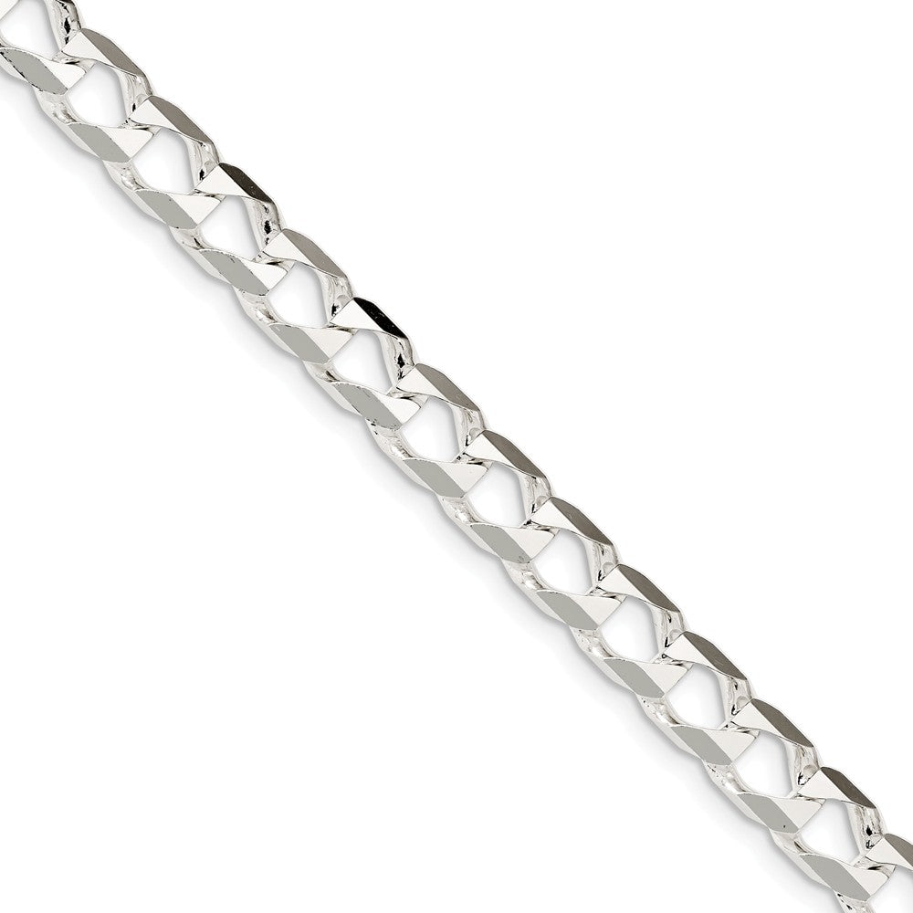 Men's Silver Flat Curb Chain Bracelet