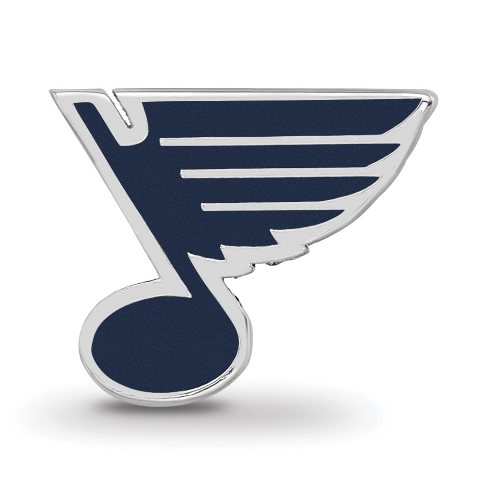 Alternate view of the Sterling Silver NHL St. Louis Blues Enamel Bead Charm by The Black Bow Jewelry Co.