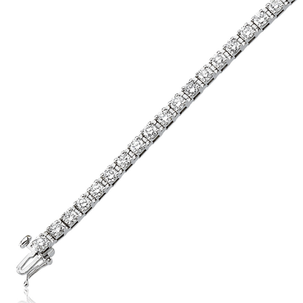 3 3/8 Carat Diamond Tennis Bracelet in 14k Gold, Item B8001 by The Black Bow Jewelry Co.