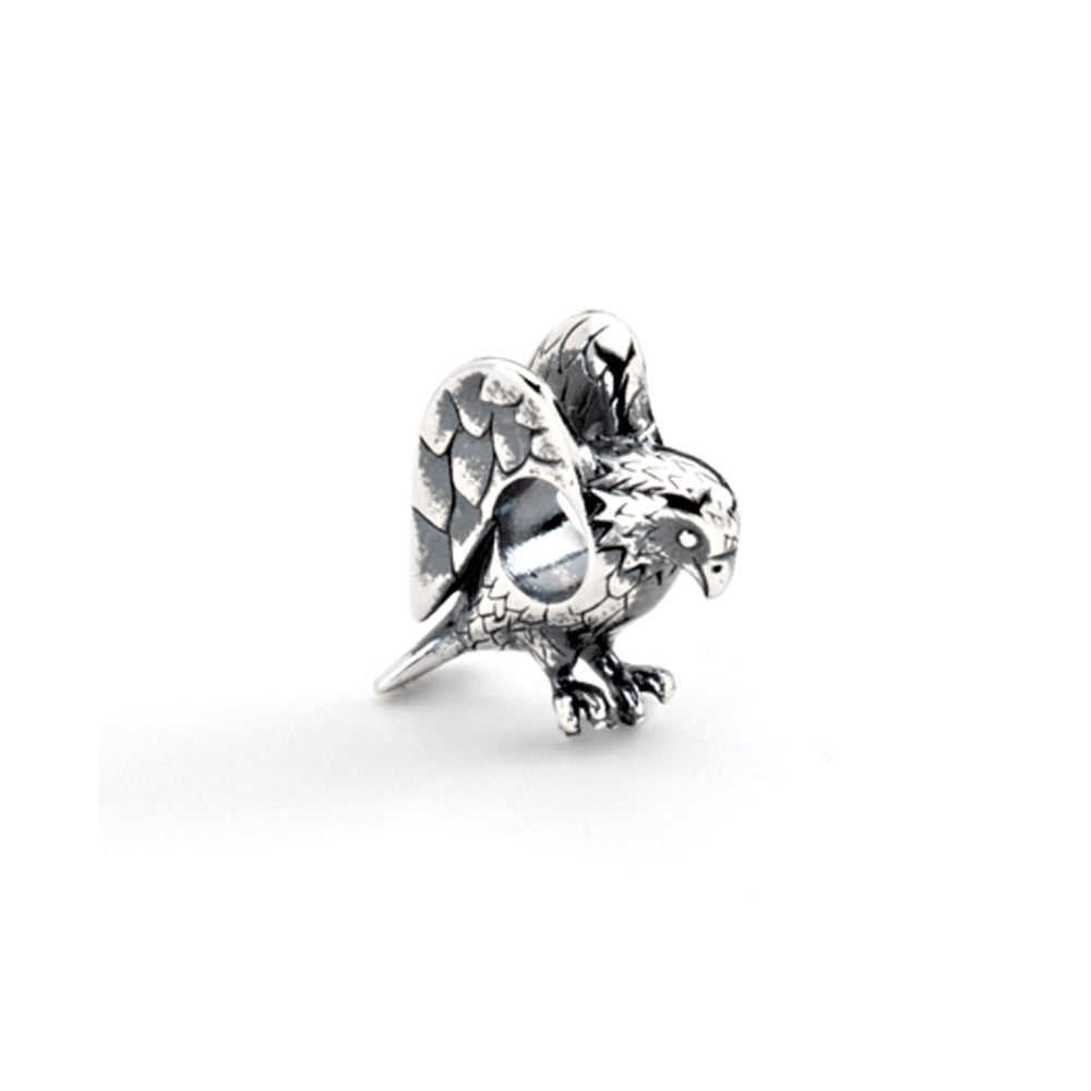 Sterling Silver Eagle Bead Charm, Item B8464 by The Black Bow Jewelry Co.