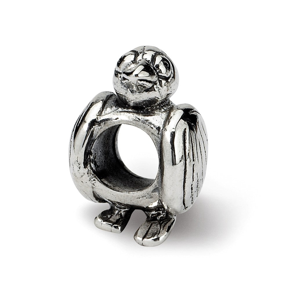 Alternate view of the Sterling Silver Bird Bead Charm by The Black Bow Jewelry Co.