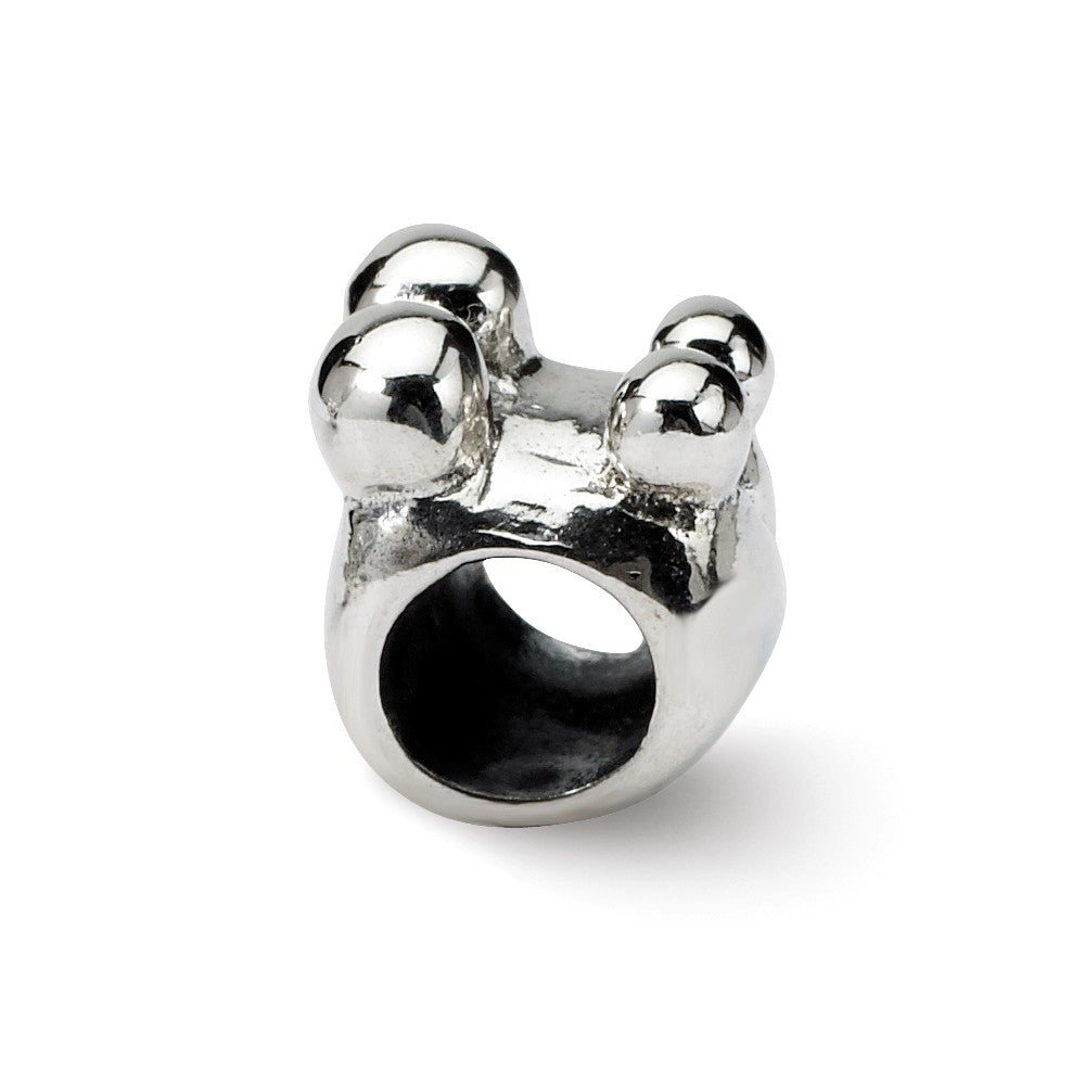 Alternate view of the Sterling Silver Family of 4 Bead Charm by The Black Bow Jewelry Co.