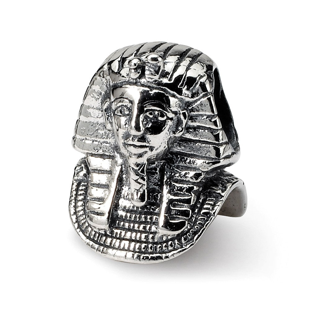 Sterling Silver Pharaoh Bead Charm, Item B9323 by The Black Bow Jewelry Co.
