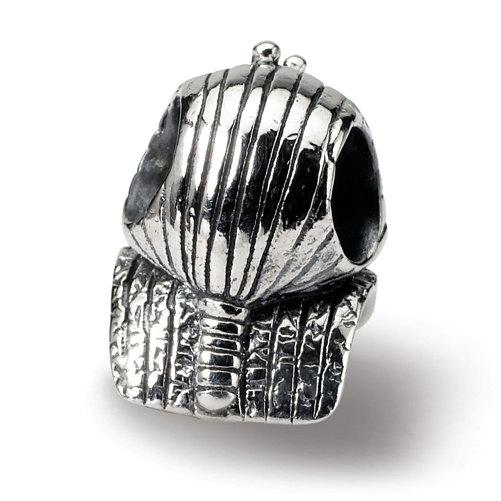 Alternate view of the Sterling Silver Pharaoh Bead Charm by The Black Bow Jewelry Co.