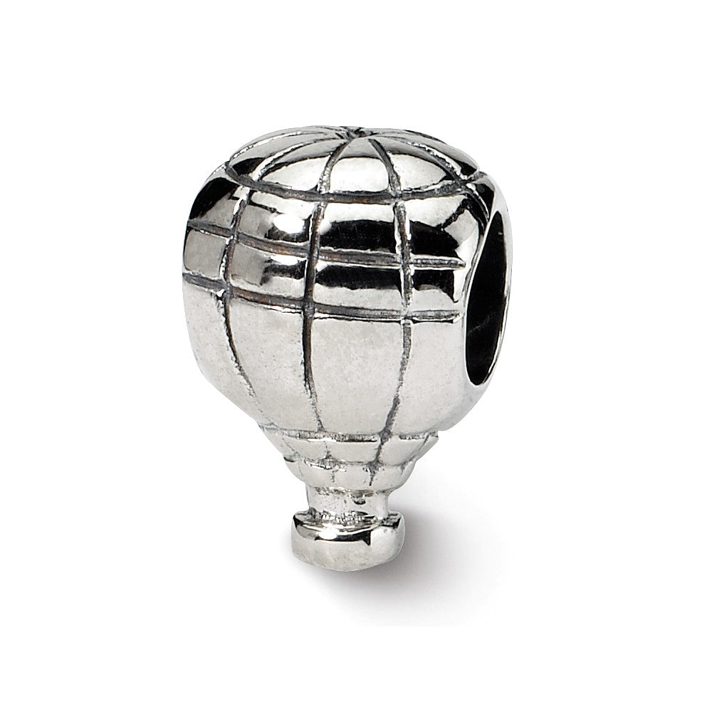 Sterling Silver Hot Air Balloon Bead Charm, Item B9336 by The Black Bow Jewelry Co.