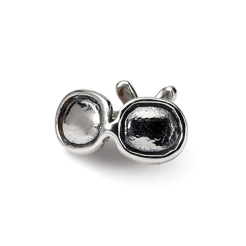 Alternate view of the Sterling Silver Sunglasses Bead Charm by The Black Bow Jewelry Co.