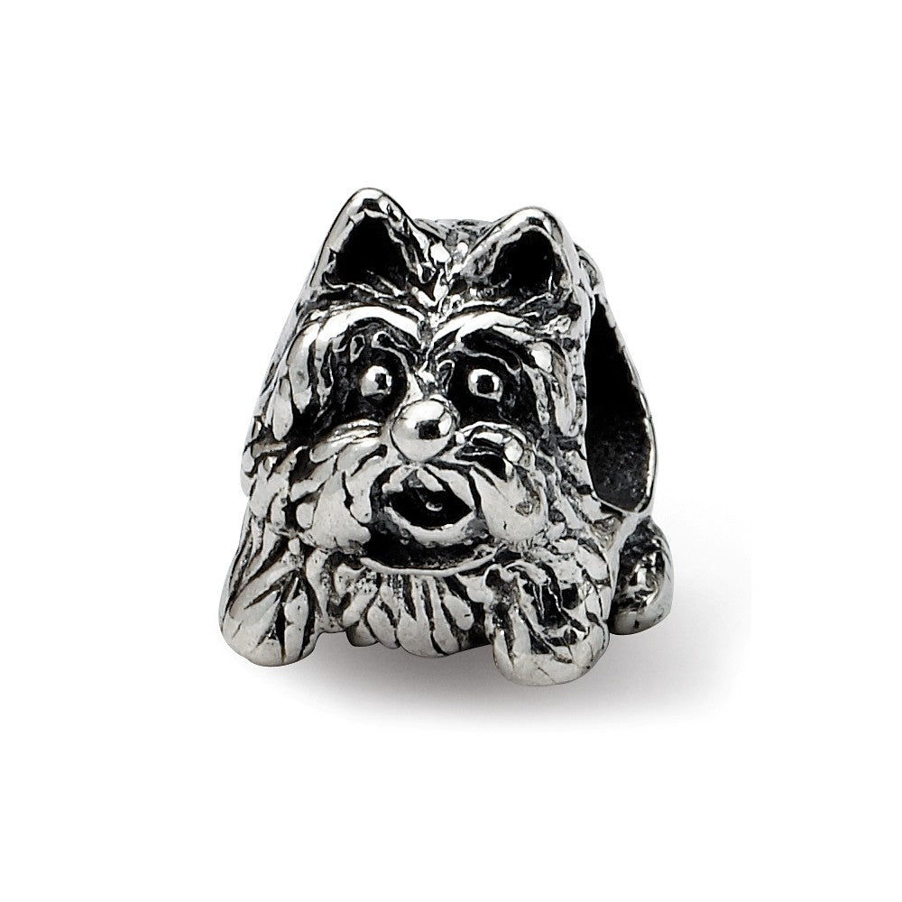 Sterling Silver Scottish Terrier, Dog Bead Charm, Item B9404 by The Black Bow Jewelry Co.