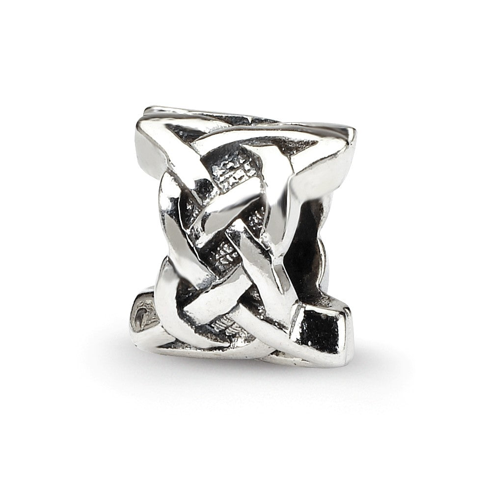 Sterling Silver Celtic Knot Bead Charm, Item B9444 by The Black Bow Jewelry Co.