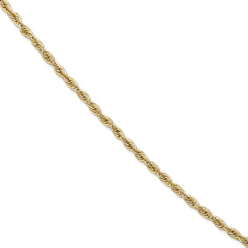 2.8mm 10k Yellow Gold Hollow Rope Chain Necklace, Item C10058 by The Black Bow Jewelry Co.