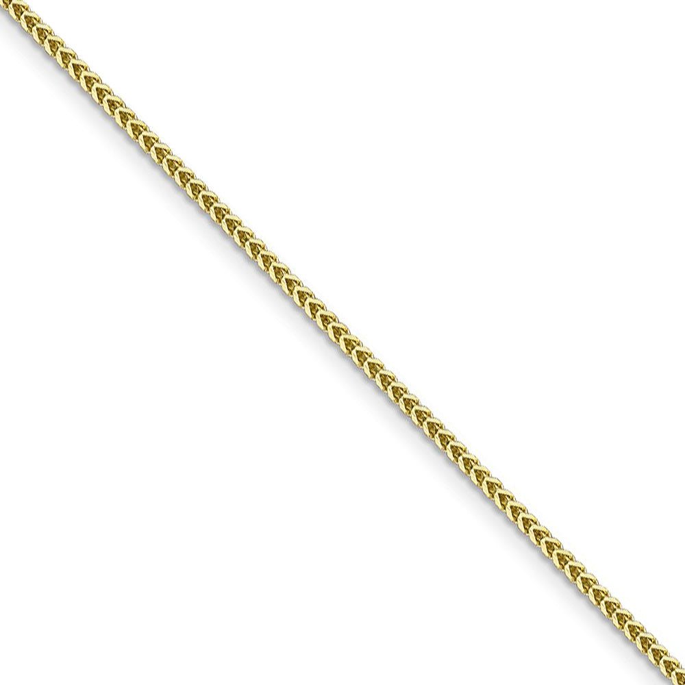 1.3mm 10k Yellow Gold Solid Franco Chain Necklace