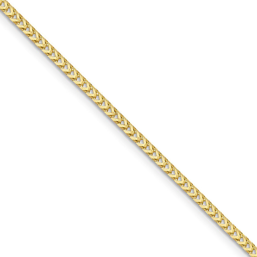 2mm 10k Yellow Gold Solid Franco Chain Necklace, Item C10082 by The Black Bow Jewelry Co.