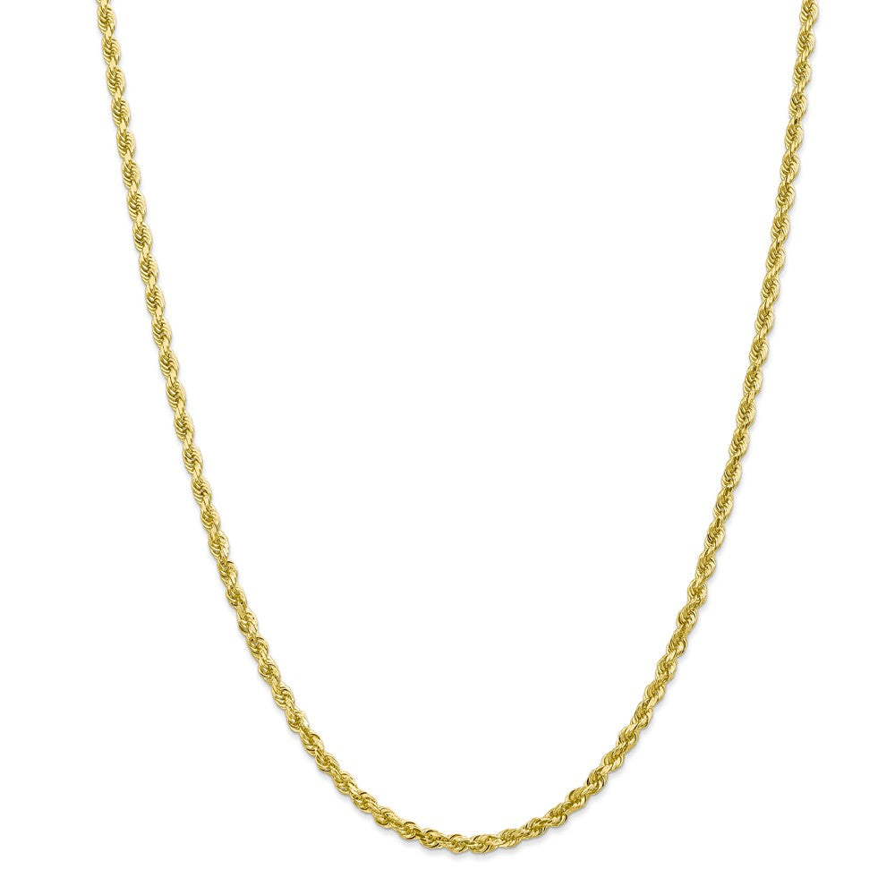 Alternate view of the 3.25mm 10k Yellow Gold D/C Quadruple Rope Chain Necklace by The Black Bow Jewelry Co.