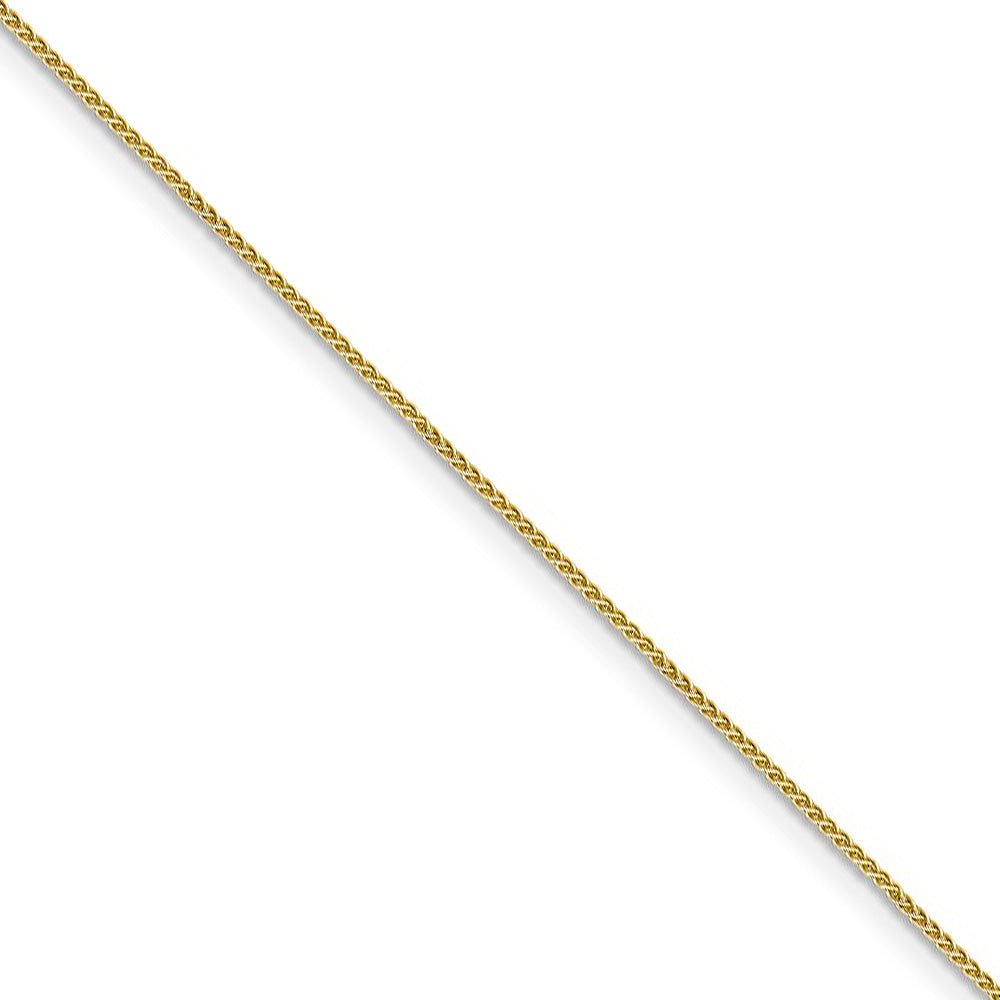 0.8mm 10k Yellow Gold Solid Spiga Chain Necklace