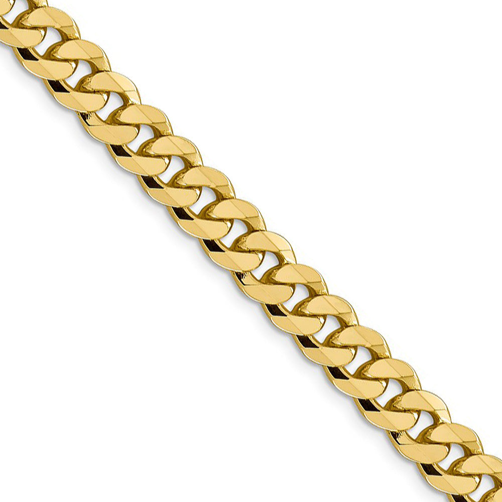 Flat Curb Link Chain in 14K Yellow Gold