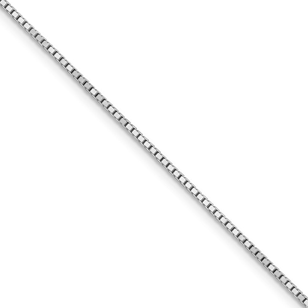 Black Bow Jewelry Company 3.2mm, 14k White Gold Solid Link Cable Chain  Necklace, 24 Inch