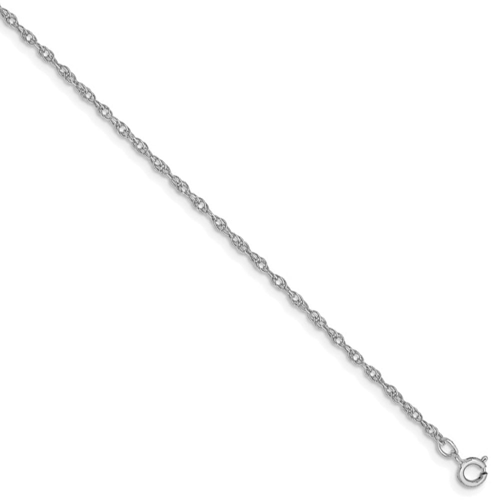 1.15mm, 14k White Gold, Cable Rope Chain Necklace, Item C10192 by The Black Bow Jewelry Co.