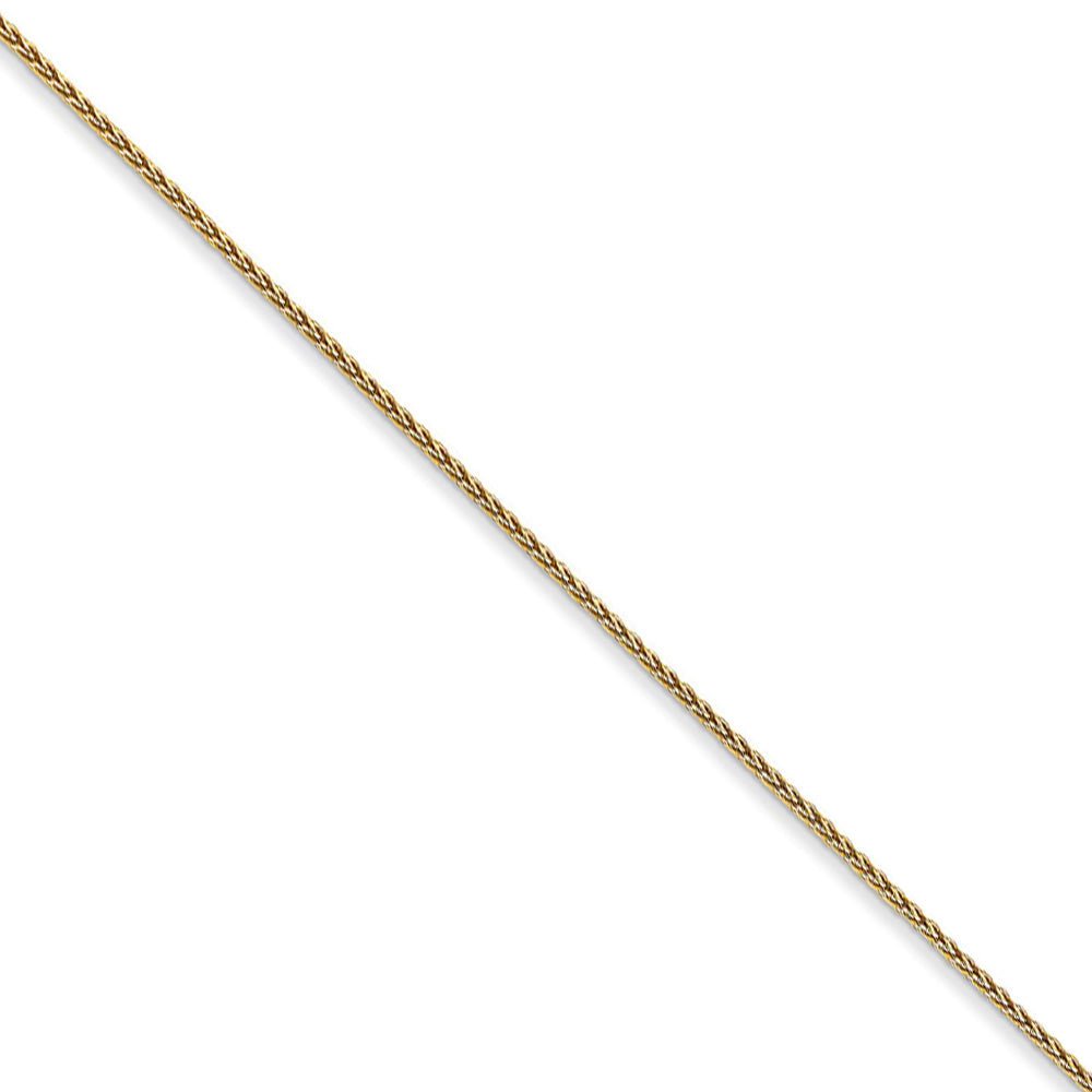 14K Yellow, White outlet Gold 1.2mm Open Cable Chain with Spring Ring Clasp/Length 16