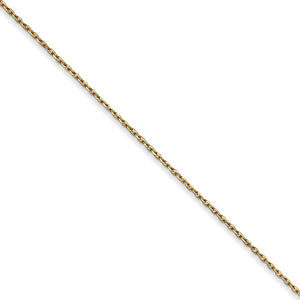 14k Yellow Gold Polished Blow Dryer Necklace - The Black Bow