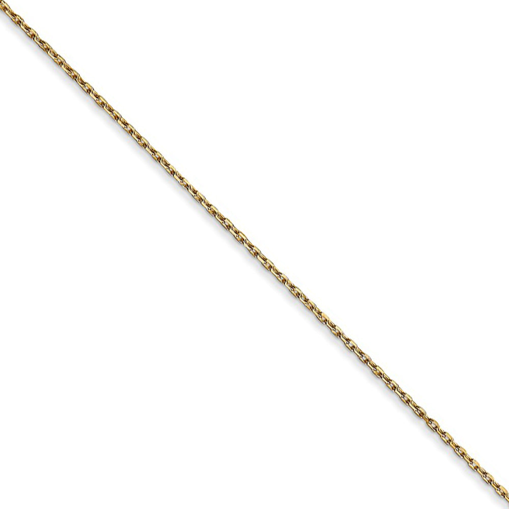 Alternate view of the 14k Yellow Gold Tulane U. Small Necklace by The Black Bow Jewelry Co.