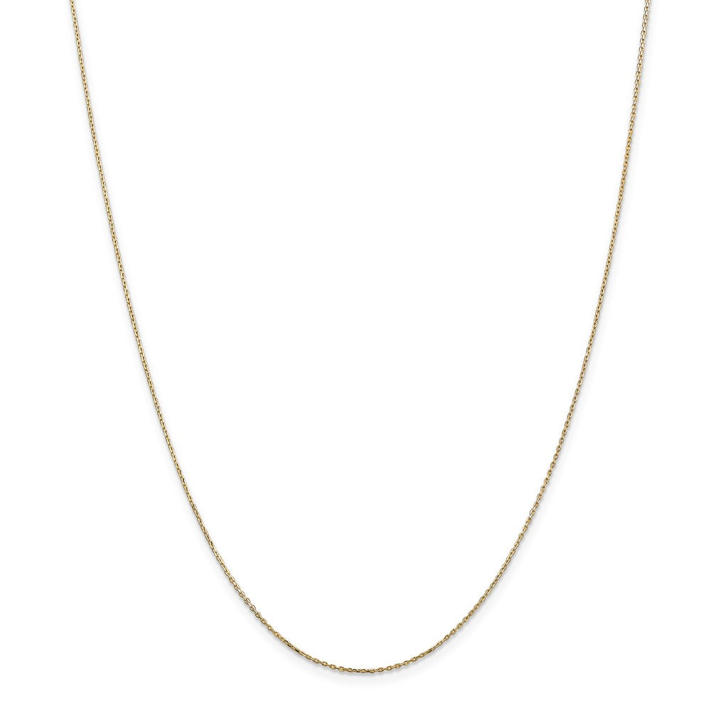Alternate view of the 14k Yellow Gold James Madison U Small Necklace by The Black Bow Jewelry Co.