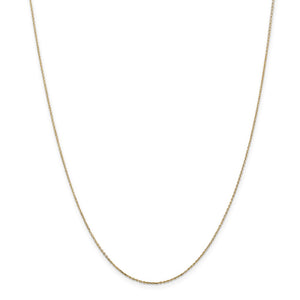 14k Yellow Gold Polished Blow Dryer Necklace - The Black Bow