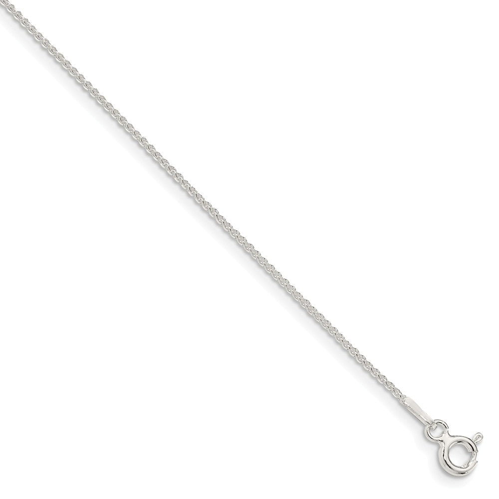 1mm Sterling Silver Solid Round Spiga Chain Necklace, Item C10319 by The Black Bow Jewelry Co.