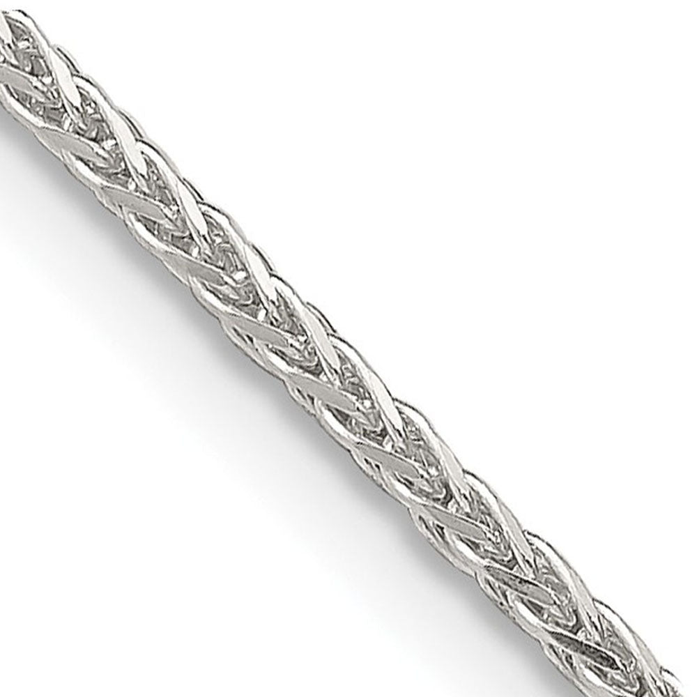 1.5mm Sterling Silver Diamond Cut Solid Round Spiga Chain Necklace, Item C10326 by The Black Bow Jewelry Co.