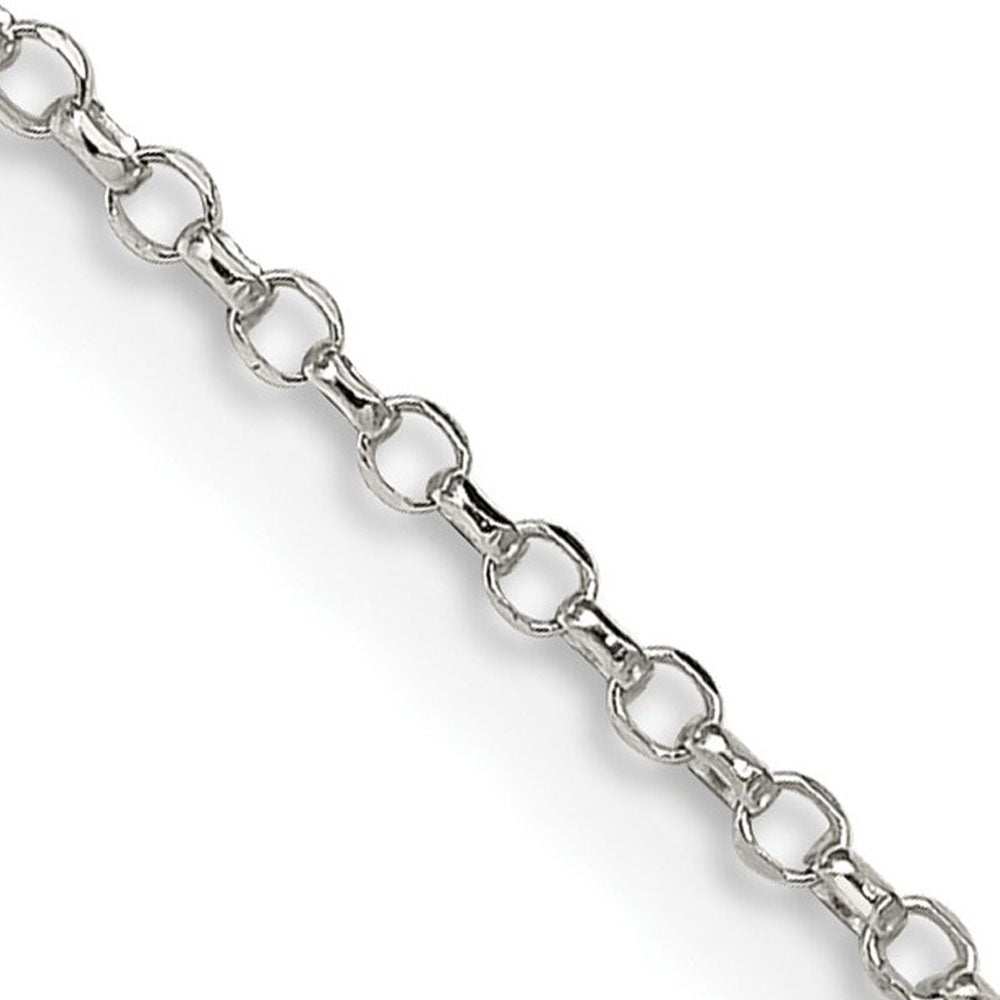 1.5mm Sterling Silver D/C Solid Open Cable Chain Necklace, Item C10354 by The Black Bow Jewelry Co.