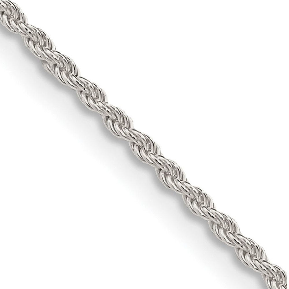 1.5mm Sterling Silver Classic Solid Rope Chain Necklace, Item C10380 by The Black Bow Jewelry Co.