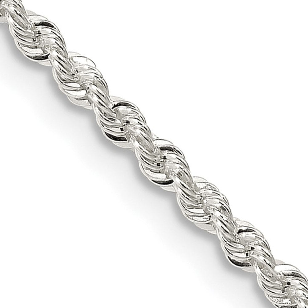 2.25mm Sterling Silver Classic Solid Rope Chain Necklace, Item C10382 by The Black Bow Jewelry Co.