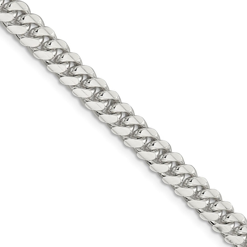 Men&#39;s 6.5mm Sterling Silver Solid Domed Curb Chain Necklace, Item C10426 by The Black Bow Jewelry Co.