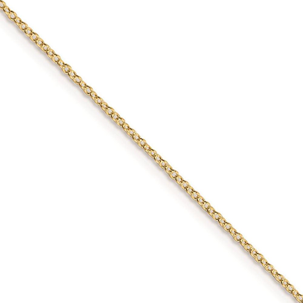 1.9mm 14k Yellow Gold Plated Sterling Silver Cable Chain Necklace 18in, Item C10493 by The Black Bow Jewelry Co.