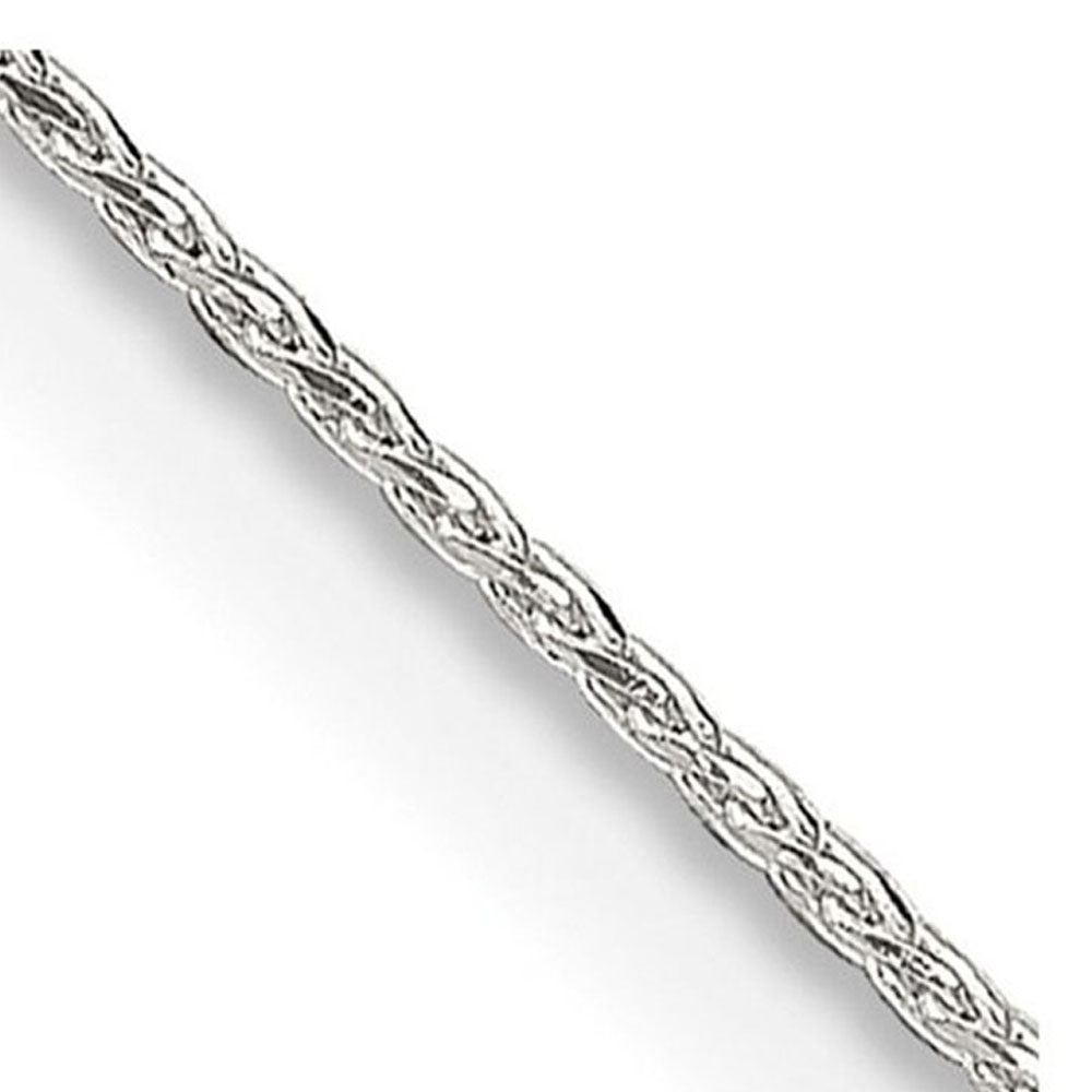 0.9mm Sterling Silver Diamond Cut Solid Round Spiga Chain Necklace, Item C10737 by The Black Bow Jewelry Co.