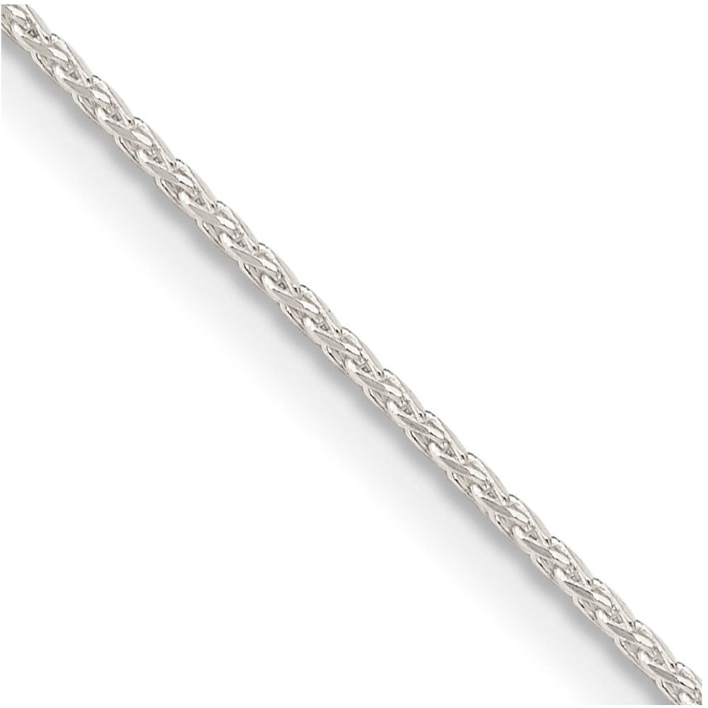 1mm Sterling Silver Diamond Cut Solid Round Spiga Chain Necklace, Item C10738 by The Black Bow Jewelry Co.