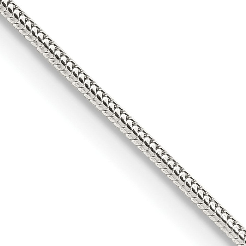 1mm Sterling Silver Solid Round Snake Chain Necklace, Item C10739 by The Black Bow Jewelry Co.