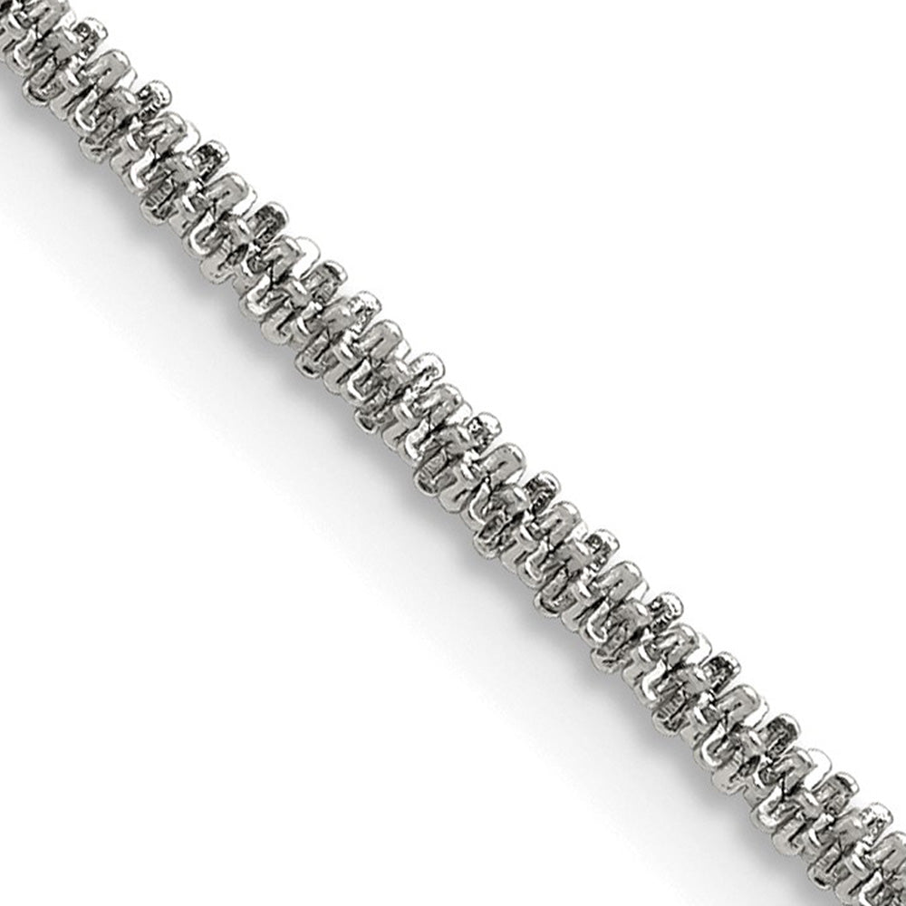 1.7mm Stainless Steel Cyclone Chain Necklace, Item C10761 by The Black Bow Jewelry Co.