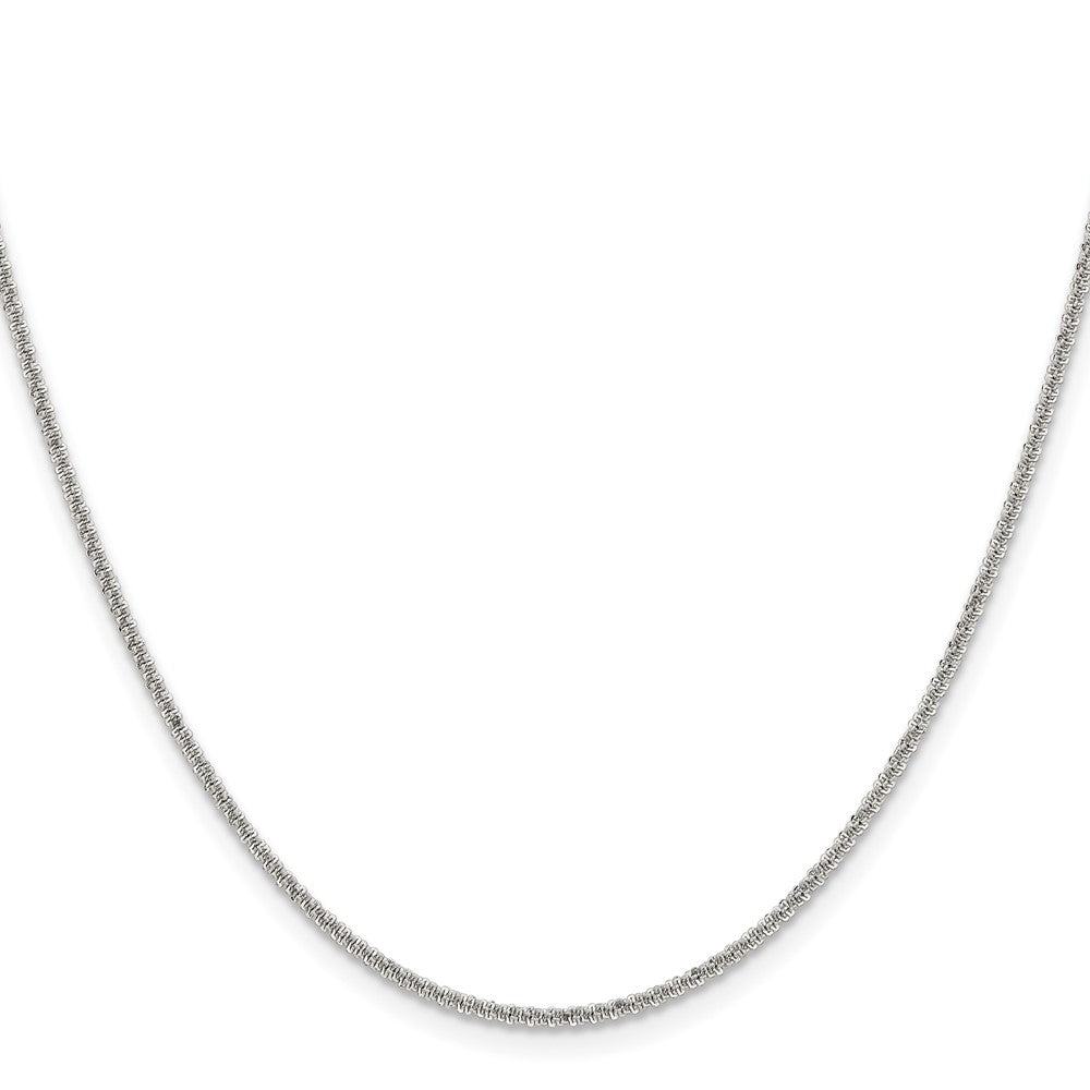 Alternate view of the 1.7mm Stainless Steel Cyclone Chain Necklace by The Black Bow Jewelry Co.