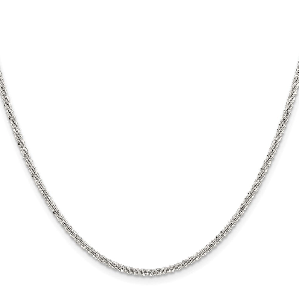 Alternate view of the 2.2mm Stainless Steel Cyclone Chain Necklace by The Black Bow Jewelry Co.