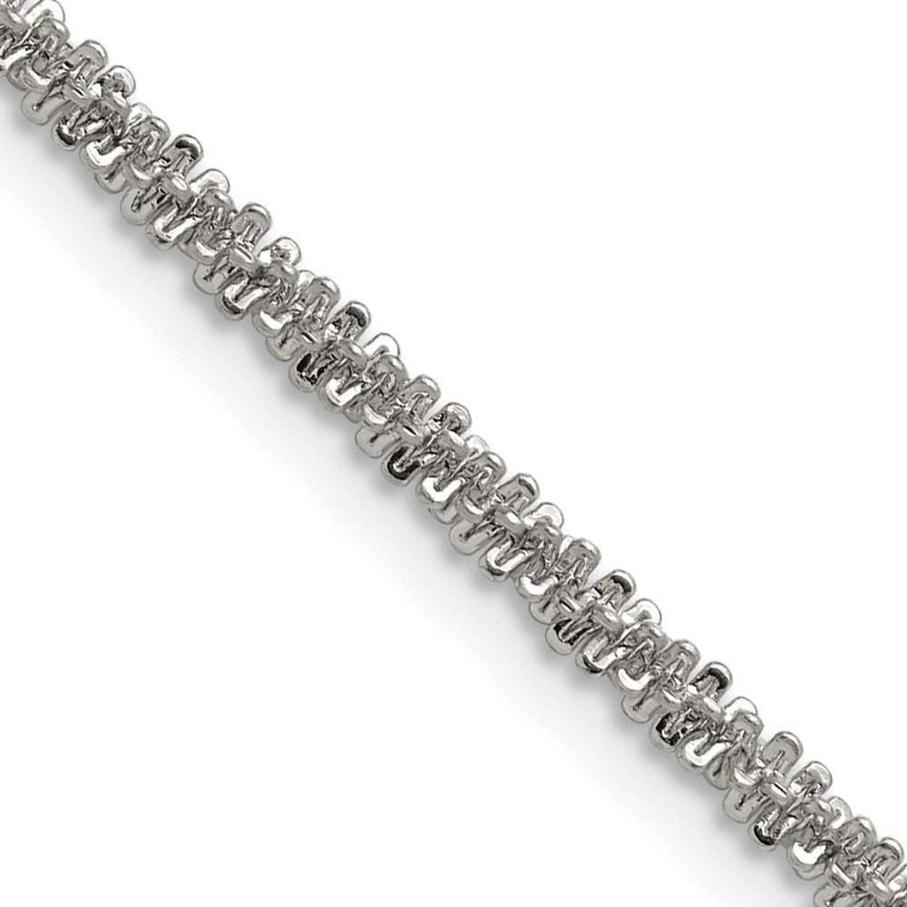 3.25mm Stainless Steel Cyclone Chain Necklace, Item C10763 by The Black Bow Jewelry Co.