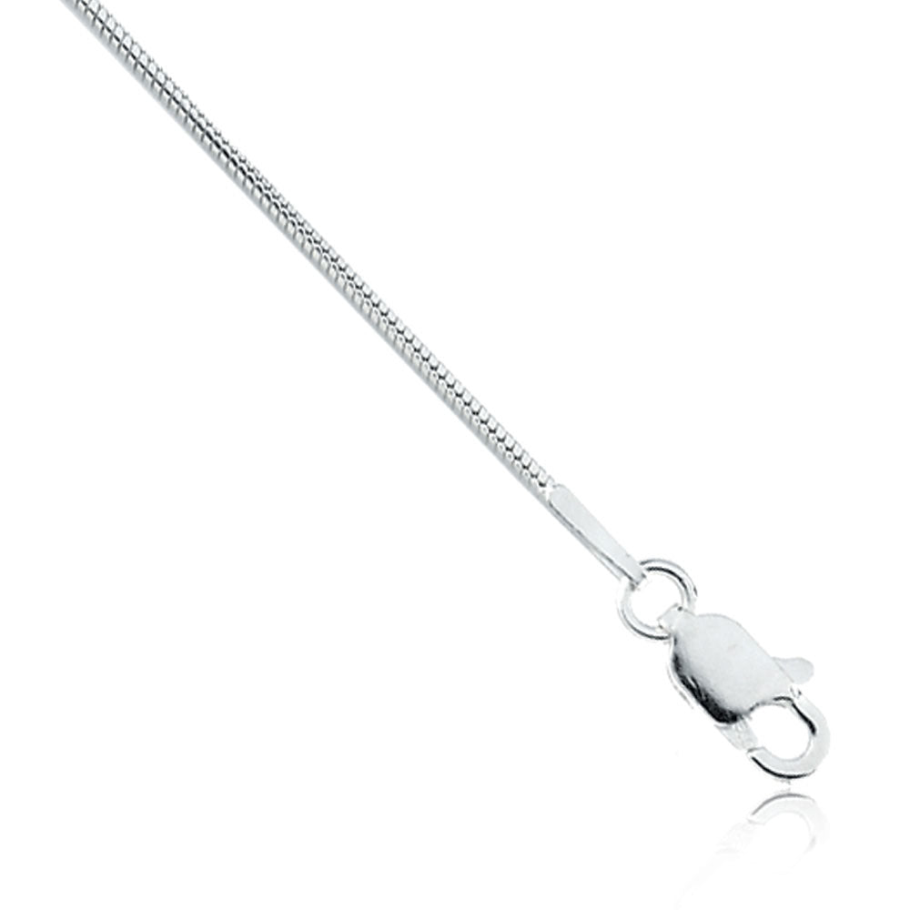 1mm Sterling Silver Snake Chain Necklace, Item C8001 by The Black Bow Jewelry Co.