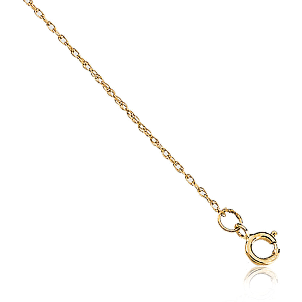 Women's 14K Gold Necklace Solid Yellow Gold Rope Chain