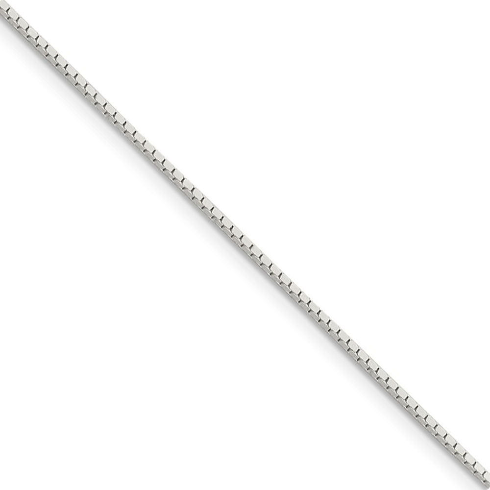 1mm Sterling Silver, Mirror Box Chain Necklace, Item C8030 by The Black Bow Jewelry Co.